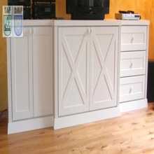 Sideboard Massivholz weiß lasiert