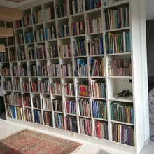 Bücherregalwand MDF weiß