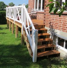 Treppe zum Garten